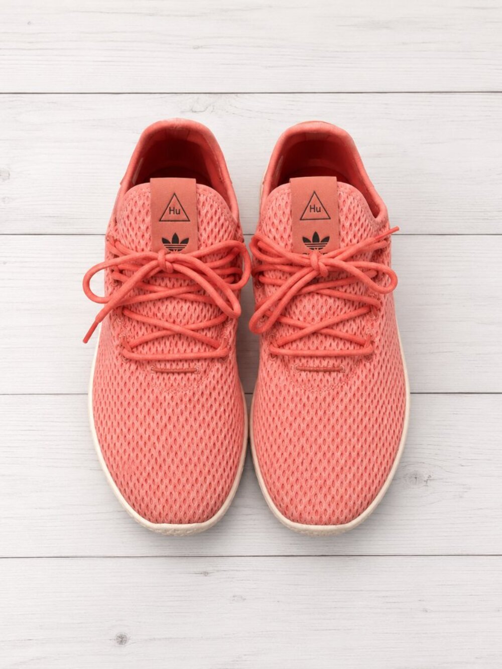 Adidas x Pharrell Williams HU Tennis Sneakers Coral Pink Women's Size 6.5